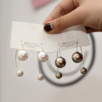 Fashion Imitation Pearl Pendant Earrings