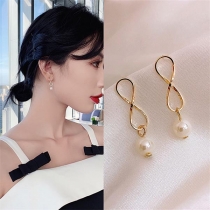 Fashion Imitation Pearl Inlaid Number 