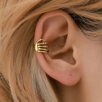 Punk Style Skeleton Hand Shaped Ear Clips