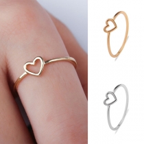Sweet Style Hollow Out Heart Ring