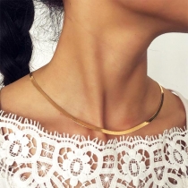 Simple Style Gold/Silver-tone Alloy Necklace