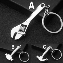 Creative Style Wrench Hammer Pendant Key Chain