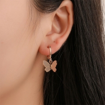 Fashion Butterfly Pendant Earrings