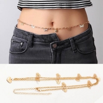 Fashion Heart Butterfly Pendant Waist Chain