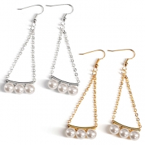 Fashion Pearl Pendant Earrings
