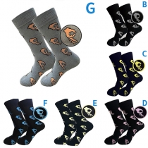 Chic Style Printed Breathable Socks