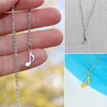 Chic Style Musical Note Pendant Necklace