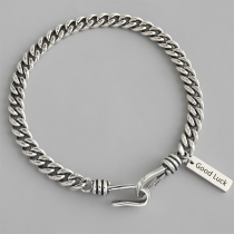 Retro Style Letters Pendant Chain Bracelet