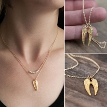 Fashion Wing Pendant Necklace