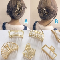 Retro Style Hollow Out Alloy Hair Accessory