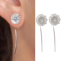 Fresh Style Sunflower/Calla Shaped Earrings