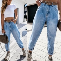 Fashion High Waist Relaxed-fit Jeans