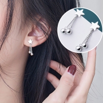 Fresh Style Tassel Pendant Star Earrings