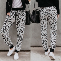 Fashion Leopard Printed Loose Casual Pants