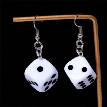 Chic Style Dice Pendant Earrings