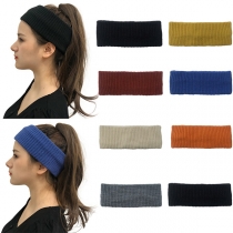 Fashion Solid Color Knit Headband