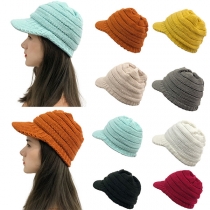 Fashion Solid Color Knit Cap