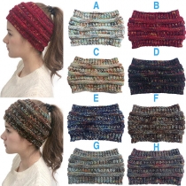 Fashion Mixed Color Knit Beanies Head Band