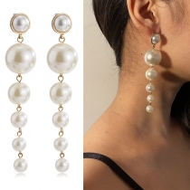 Fashion Style Pearl Tassel Earrings