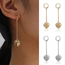 Fresh Style Heart Pendant Earrings