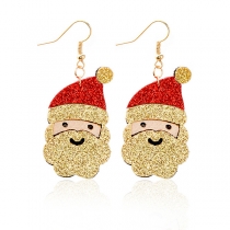 Cute Style Santa Claus Shaped Earrings