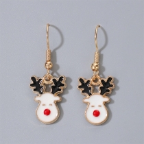 Cute Elk Pendant Christmas Earrings