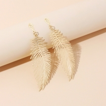 Creative Style Leaf Shaped Earrings