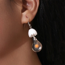 Creative Style Broken Egg Shaped Earrings
