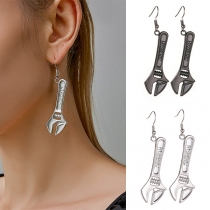 Creative Style Wrench Shaped Earrings