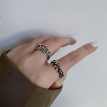 Retro Style Crown/Skull Head Shaped Open Ring