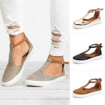 Casual Style Flat Heel Round Toe Shoes