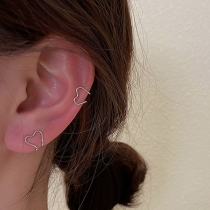 Simple Style Irregular Hear Shaped Stud Earrings