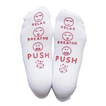 Playful Style Letters Emoji Pattern Breathable Socks