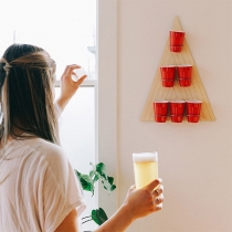 Creative Style Triangle Wooden Beer Pong