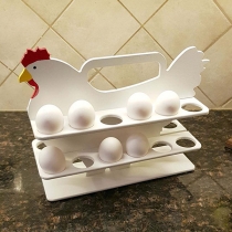 Creative Style Hen-shape Wooden Egg Storage Rack