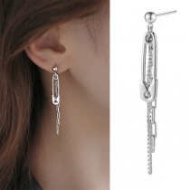 Creative Style Long Tassel Pin-shaped Earrings