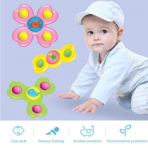 3PCS Cartoon Shape Suction Cup Spinner Toy for Babies Toddlers  3 Piece/Set