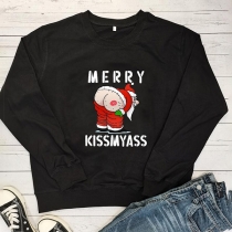 MERRY KISSMYASS-Funny Christmas Pullover Shirt