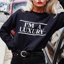 I'M A LUXURY，FEW CAN AFFORD-Black Sweatershirt
