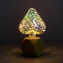 Heart Shaped Glass LED Firework Decoration Bulb