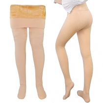 Fashion High Waist Plush Lining Stretch Pantyhose Leggings