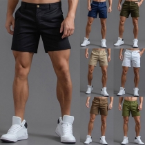 Fashion Pocket Zip-Fly Shorts for Men