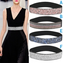 Fashion Bling-bling Sequin Elastic Girdle/Belt