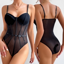 Sexy Semi-through Lingerie Bodysuit