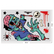 DIY Skull Bat Sticker Static Sticker Window Wall Sticker for Halloween Decoration