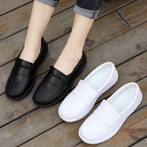 Casual Solid Color Platform Lug Sole Loafers
