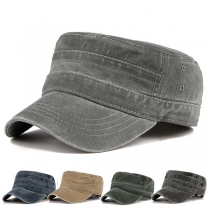 Fashion Solid Color Flat Cap for Men