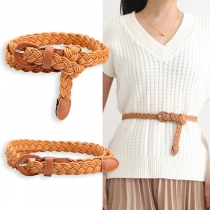 Fashion Braided Buckle Belt