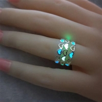 Fashion Luminous Heart Shape Ring