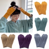 Fashion Gloves Winter Warm Gloves Knitted Gloves for Women